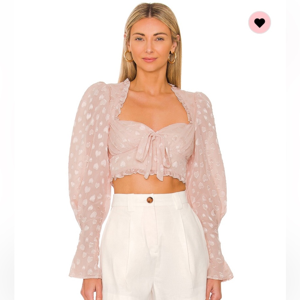 MAJORELLE Valerie Top in Blush Pink NWT